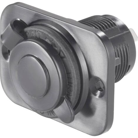 Prise allume-cigares étanche 20A – Tension 12-24V/DC – Cosses mâles plates 6,3 mm – Protection avec clapet – CE - C34298
