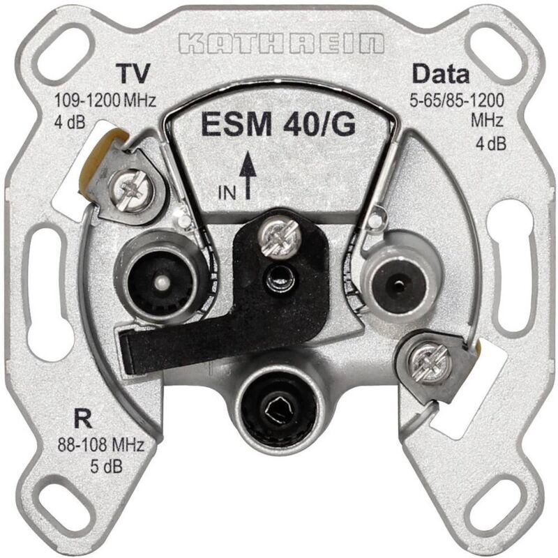 Kathrein - esm 40/G Prise antenne tv, fm, Data encastré Prise boîte de jonction