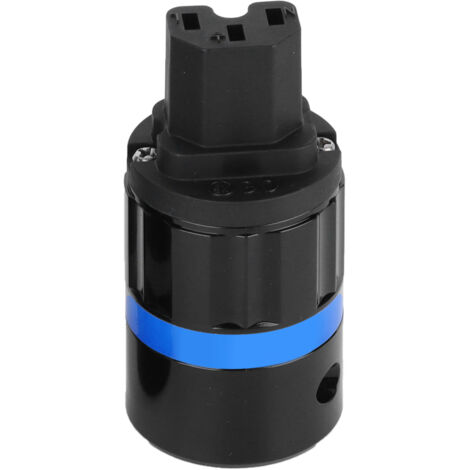 Prise audio HiFi européenne en cuivre pur plaqué rhodium, adaptée aux cordons d'alimentation 100-250V (F104R femelle).