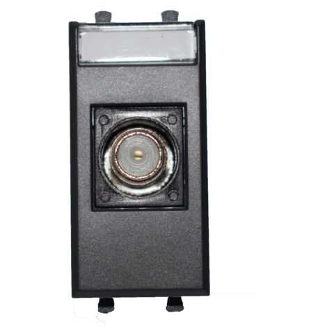 Prise Ave Tekla TV/SAT femelle connecteur F couleur noir 445096F