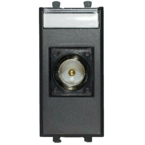 Prise Ave Tekla TV/SAT, noir direct 1 module 445096IM