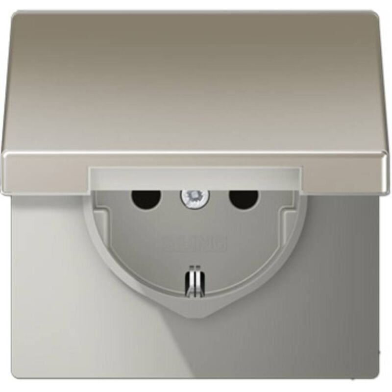 Jung - simple Insert Prise avec cache rabattable acier inoxydable ES1520KIKL 1 pc(s)