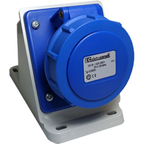 Prise base inclinée IP67 220V 2P+T 16A (PCE) / EC690511
