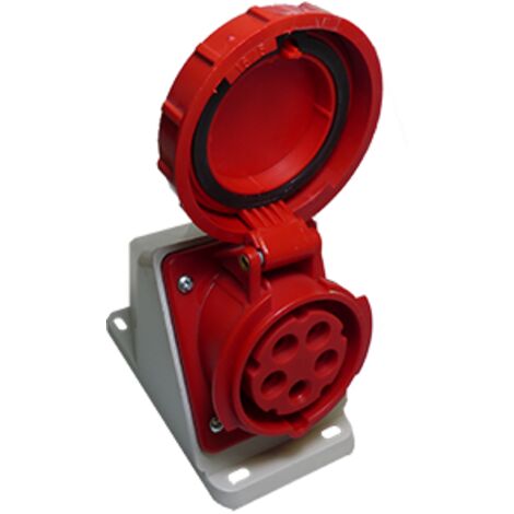 Prise base inclinée IP67 380V 3P+N+T 16A (PCE) EC690551 EC690551