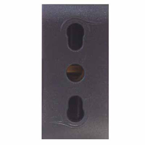 Prise bipasse Frutto Comfort 10/16A+T Anthracite