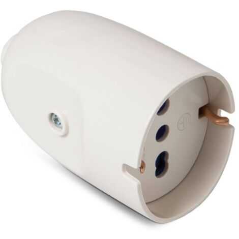Prise Bipolaire Master + Schuko 2P+T 16A P40 Blanc 05541