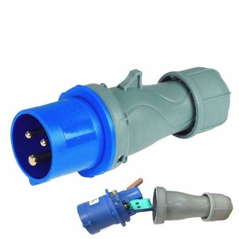 Prise Cee 2P IP44, câblage rapide Rosi