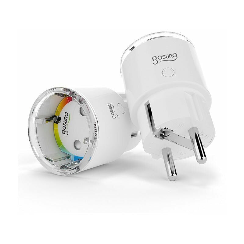 Silumen - Prise Connectée Wifi 10A Blanche (Lot de 2)