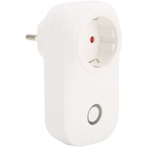 Prise Connectée Mini WiFi, Contrôle à Distance via Google Assistant, 110‑240V EU