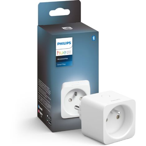 Prise connectée Philips Hue – Compatible Alexa, Google Assistant, Apple Homekit – Contrôle via application – Installation intérieure