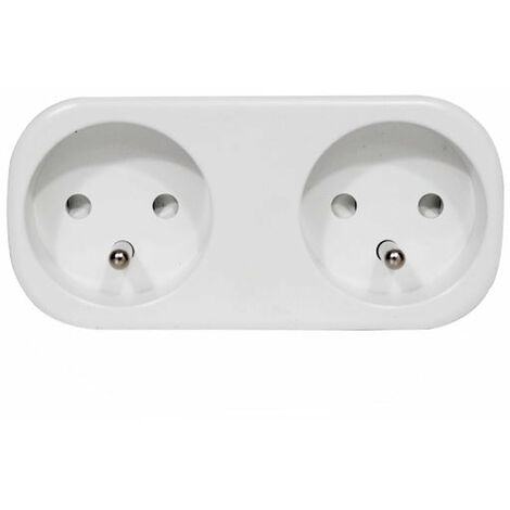 Prise Connectée Wi-Fi Double 16A avec Timer et Compteur de Consommation - SILUMEN