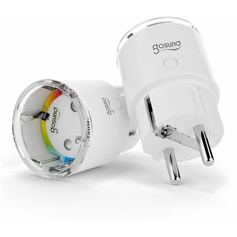Prise Connectée Wifi 10A Blanche (Lot de 2) - SILUMEN