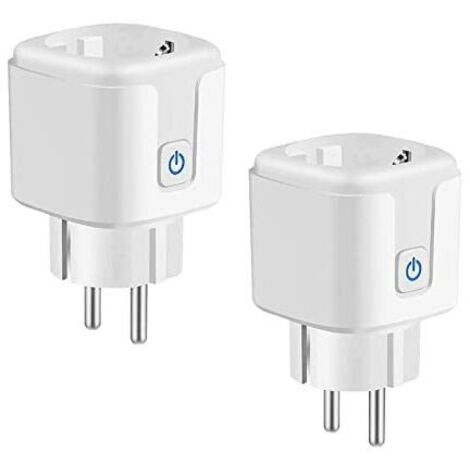 Prise connectée WiFi 16A – Contrôle vocal Alexa – Minuterie programmable – Moniteur de consommation d'énergie