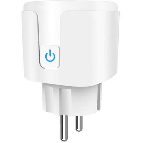 Prise Connectée Intelligente WiFi 2.4GHz 16A Blanche + 2 Ports USB 2.1A  (Lot de 2) - SILAMP