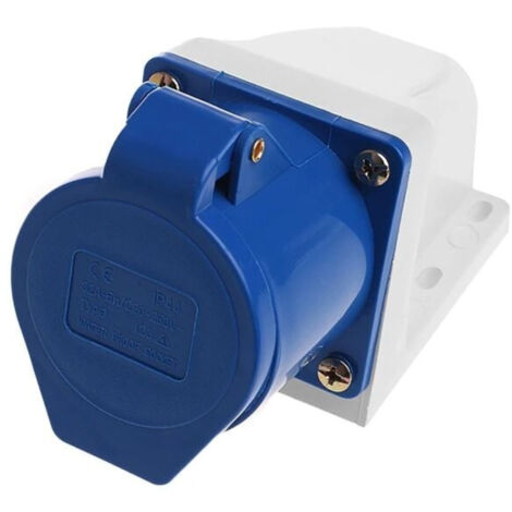 Prise courant industrielle - 32A, 3 broches, étanche IP44, 220V-250V, 2P+E 1 pc