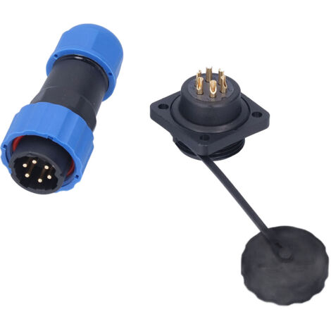 Prise d'aviation carrée étanche SP206, connecteur d'alimentation 380V avec broches et bornes