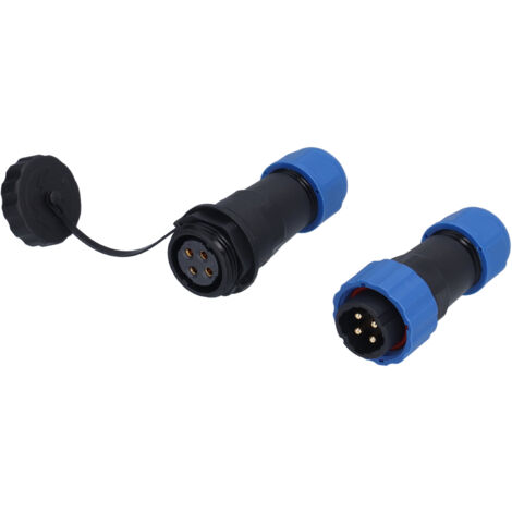 Prise d'aviation IP68, connecteur étanche mâle femelle, Terminal bout à bout 380V SP204 broche