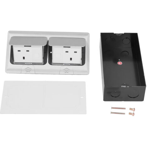 Prise de Bureau Double UK Standard avec Rebond Rapide pour Ordinateur et Multifonctions