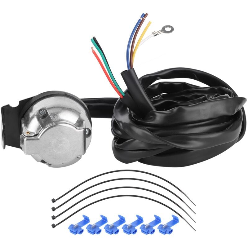Sjlerst - 7 Broches Européen Connecteur de Remorque Socket Câble de Câblage 2m
