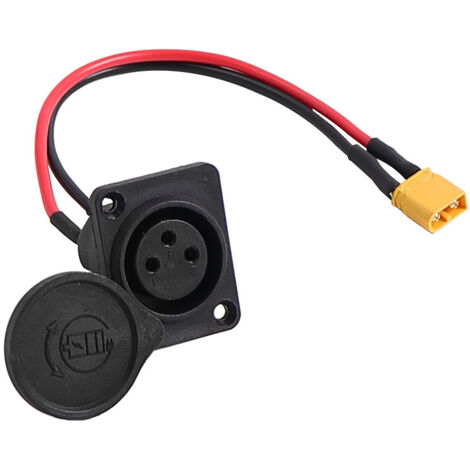 Prise de charge XLR à trois broches compatible avec les ports d'alimentation des trottinettes électriques INOKIM OXO OX.