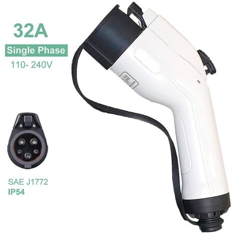 Prise de chargeur de type 1 pour véhicules électriques – Connecteur femelle SAE J1772 32A