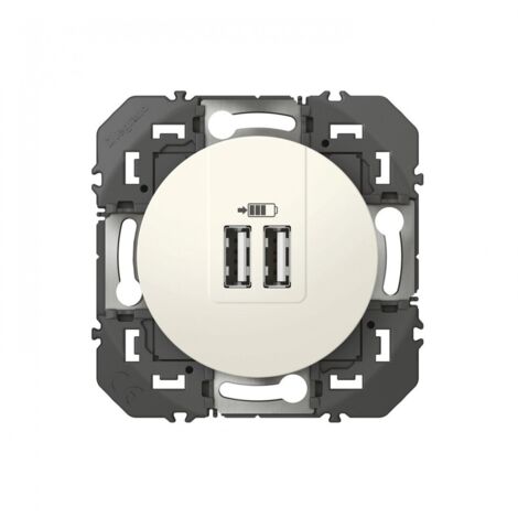 Prise De Chargeur Universel Usb Dooxie - 230 V - Blanc - 12 W - Legrand