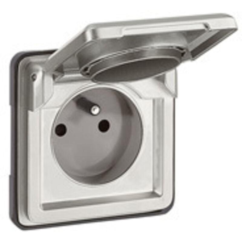 Prise de courant 2P+T à puits français avec volet 16A 250V Soliroc IK10 LEGRAND 077831