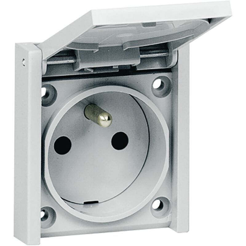 Socle Legrand plexo - 2p+t - 10 / 16 ampères