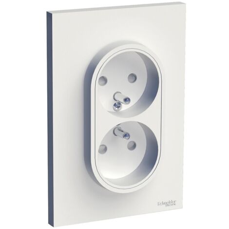 Prise de courant 2P+T Odace à vis connexion rapide anthracite - Schneider