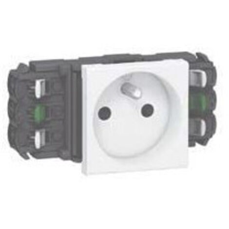 Prise De Courant 2p+t Surface Mosaic Link - 4 Modules - 2 Postes - Blanc - Legrand