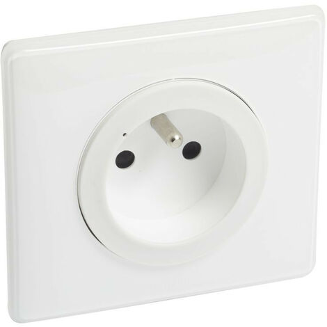 Prise de courant connectée Céliane with Netatmo - plaque blanc (199161)