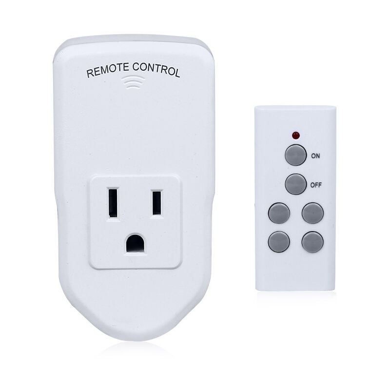 Prise de courant sans fil avec télécommande, adaptée aux lampes, ventilateurs, guirlandes lumineuses, petits appareils électroménagers, longue