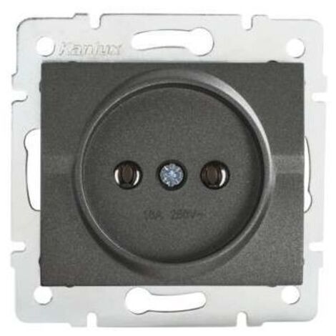 Prise de courant simple LOGI graphite Kanlux 25262