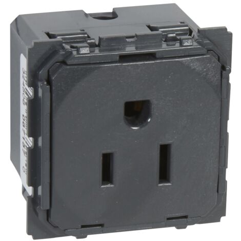 Prise de courant standard américain Céliane 15A 2P+T LEGRAND 067157
