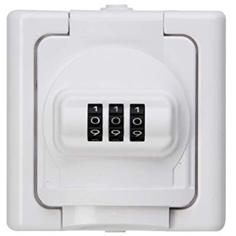 Prise de courant verrouillable IP44 – Simple – 250V 16A – Installation rapide pour buanderies et espaces sécurisés – Verrouillage numérique – Kopp - 1fach