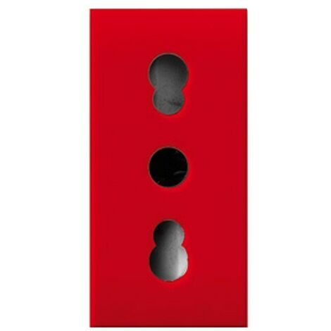 Prise de dérivation rouge Ave de la VIE 2P+T 1 module 442006/15TSR