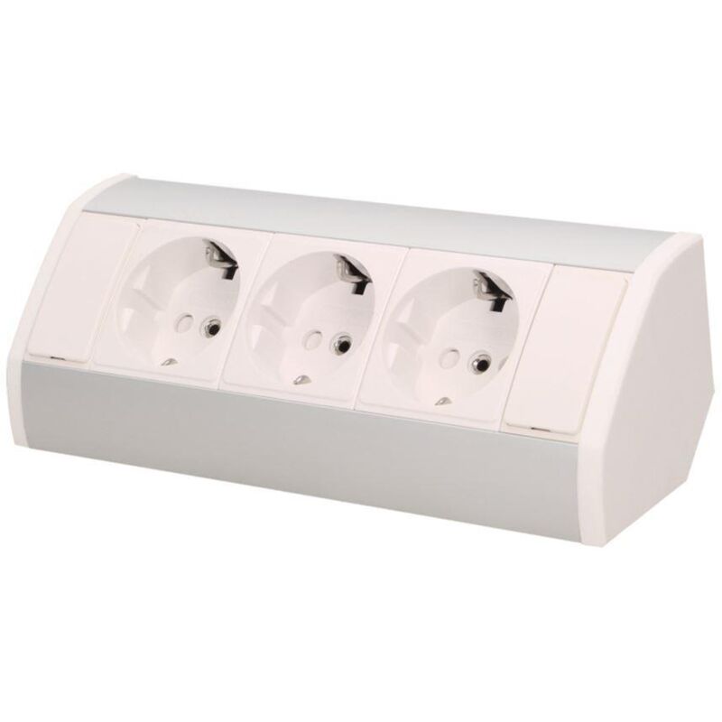 Prise de meuble 3x250V OR-GM-9001/W-G(GS) schuko