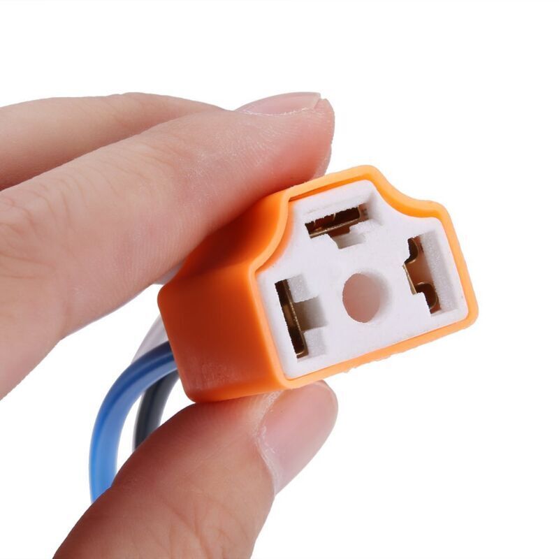 Prise de Phare 2Pcs Femelle Céramique Phare Connecteur Prise Adaptateur Prise en Céramique Plastique pour H4 / 9003 / HB2female h4 plug fiche