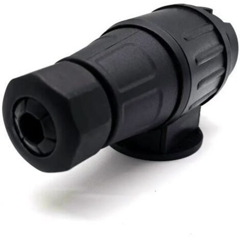 Prise de Remorque électrique à 13 Broches, Adaptateur de Connecteur de Câblage en Plastique Noir, Alimentation 12V pour Lumières de Caravane