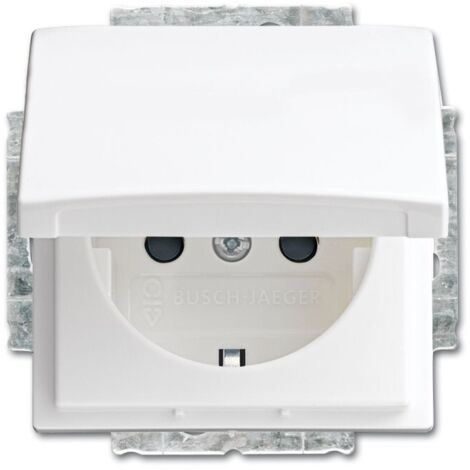 prise de sécurité SCHUKO® clapet Busch-balance® SI