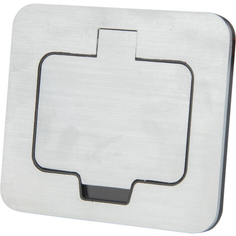 Prise de sol étanche Initiale 16A 2P+T IP55 - Métal brossé - Protec