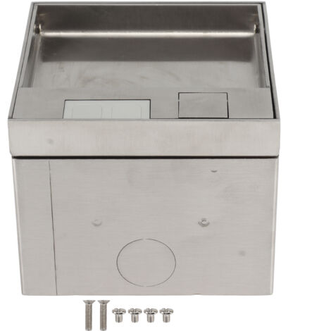Prise de Sol EU en Acier Inoxydable, Sortie Encastrée Étanche et Élégante AC250V