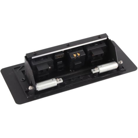 Prise de Sol Moderne en Alliage d'Aluminium avec Ports USB et Prise Secteur, Protection Anti-Poussière, 250V