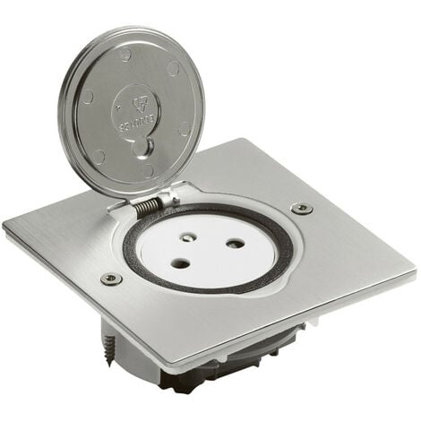simple Legrand - 2P + T - 16A - 250 V - Platine carrée