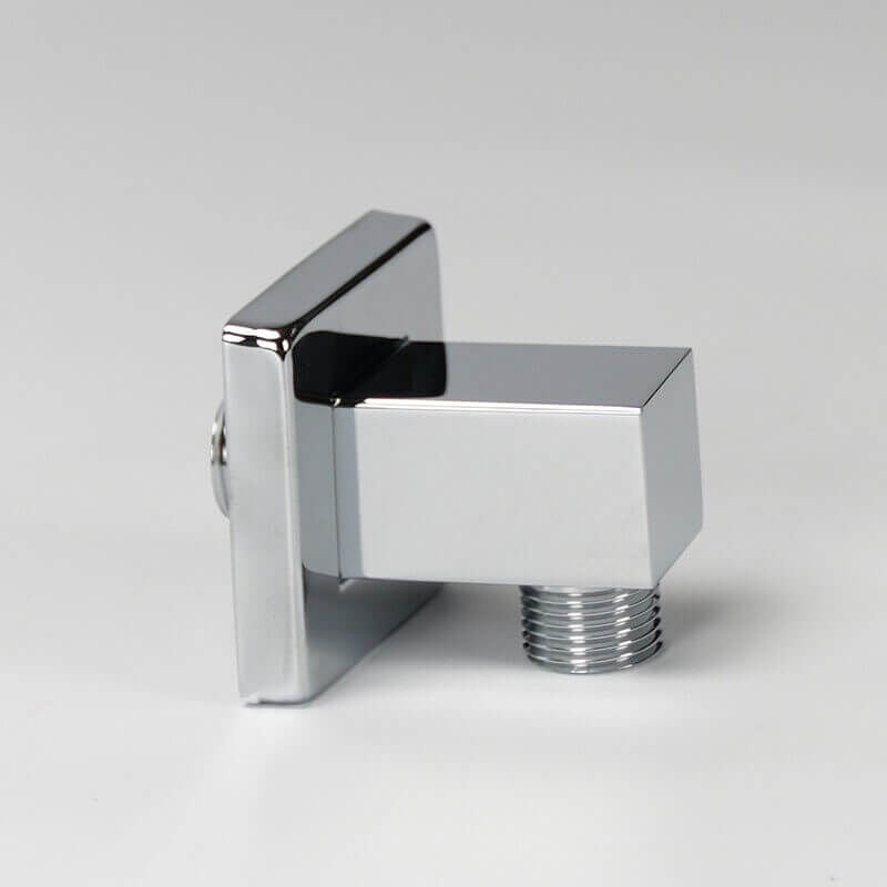 Prise d'Eau Carrée pour Flexible Douche - Chromé - Kare
