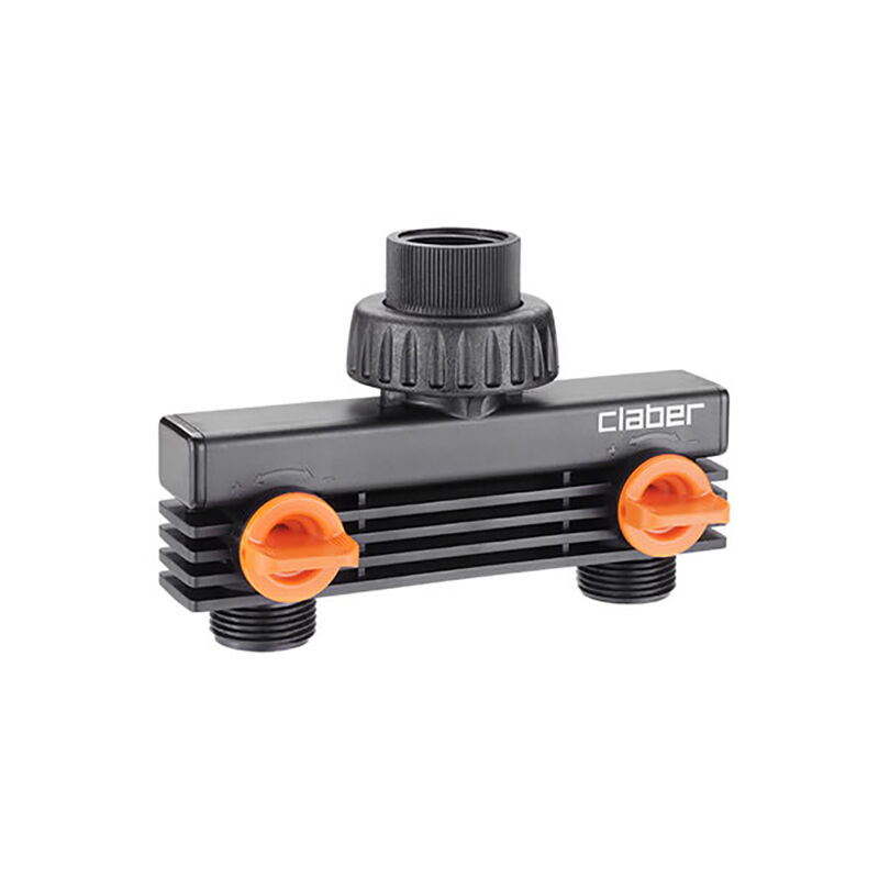 Claber - Distributeur 2 sorties ¾ pour raccords rapides