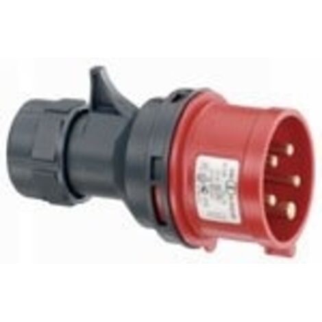 Prise di Corrente Elettrica ABL SURSUM S52S30 P17 5P Rosso 400V 32A, Compatibile con Standard P17 5P