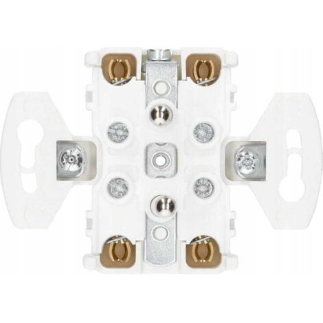 Prise double avec terre IP20 16A 250V Encastrable Blanc