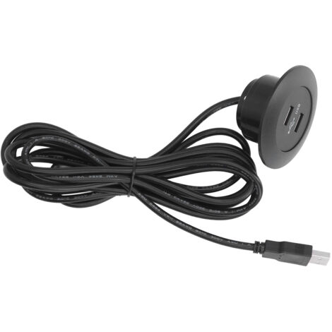 Prise Double USB à Encastrer pour Canapé - Ports de Recharge USB pour Maison, Noir