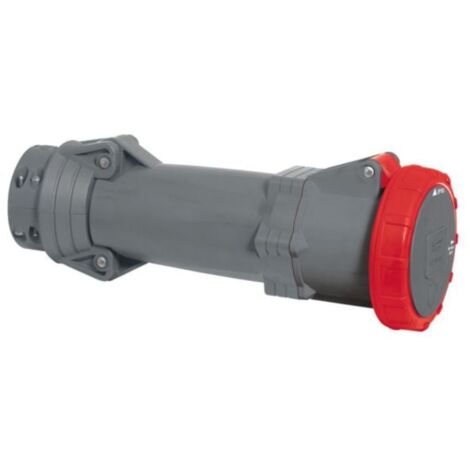 prise droite femelle 125 ampères 3p+t ip55 rouge - legrand hypra 59532